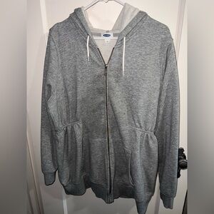 Old Navy Heather Maternity Zip-Up Hoodie